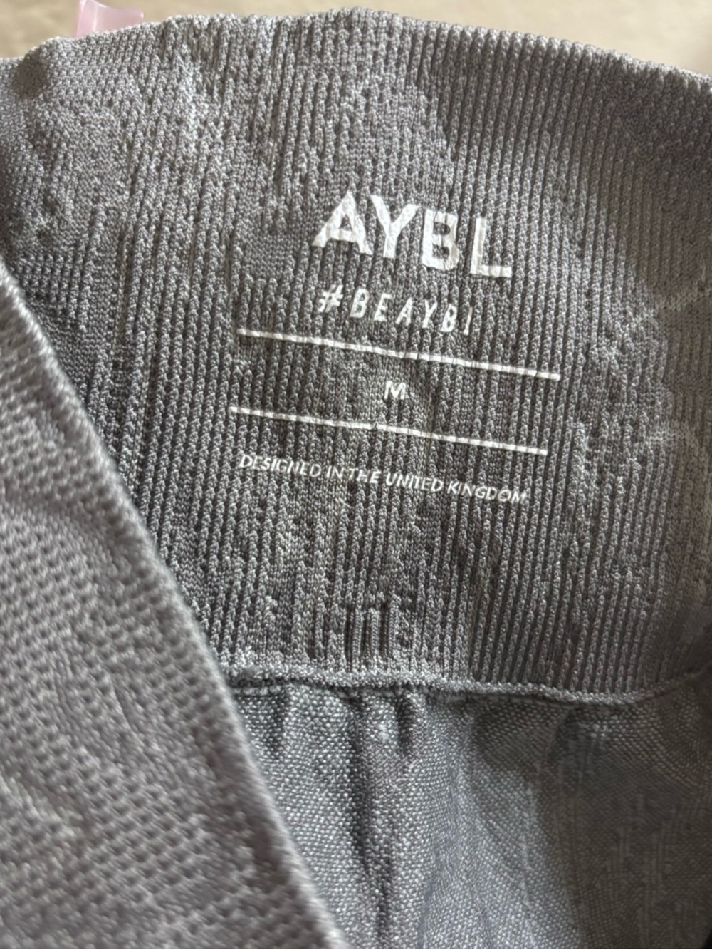 AYBL Gray Marbled Seamless Bike Shorts - Picture 4 of 4